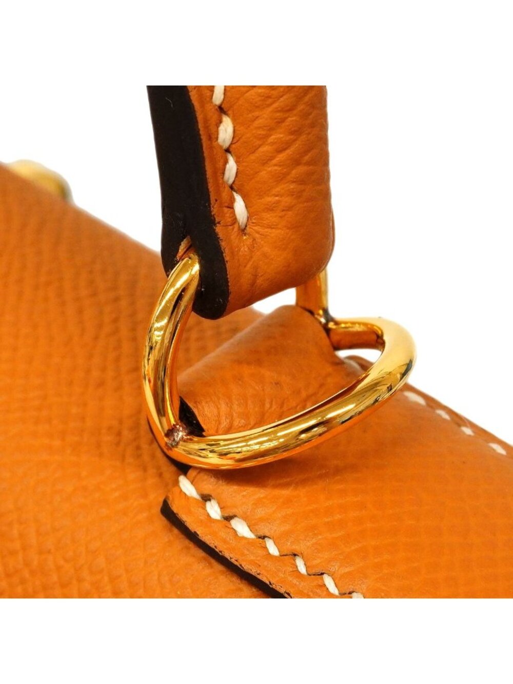 Hermes Handbag Kelly 28 Veau Epsom Gold 2-Way - Picture 7 of 10